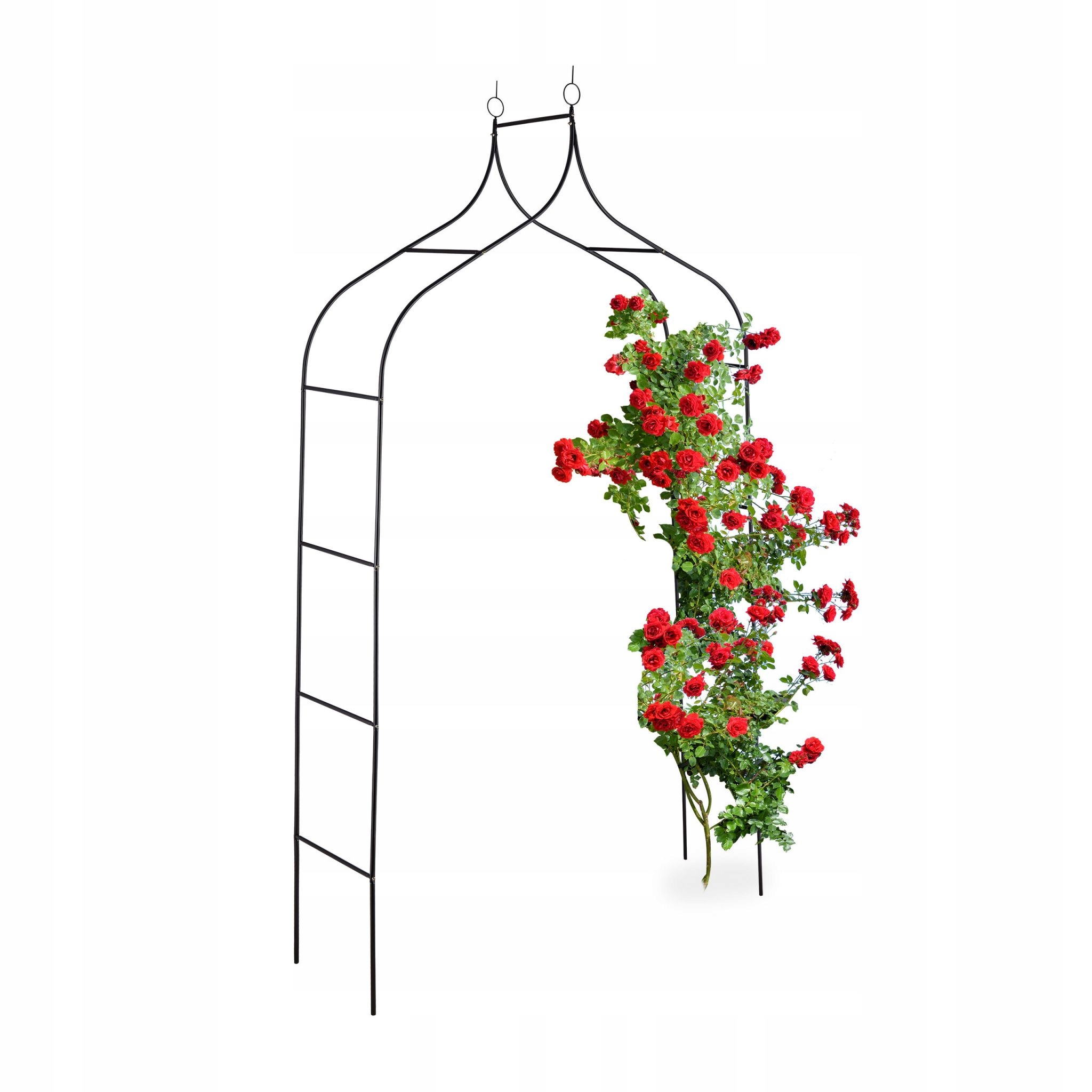 Pergola kovový Relaxdays oblouk 255 cm