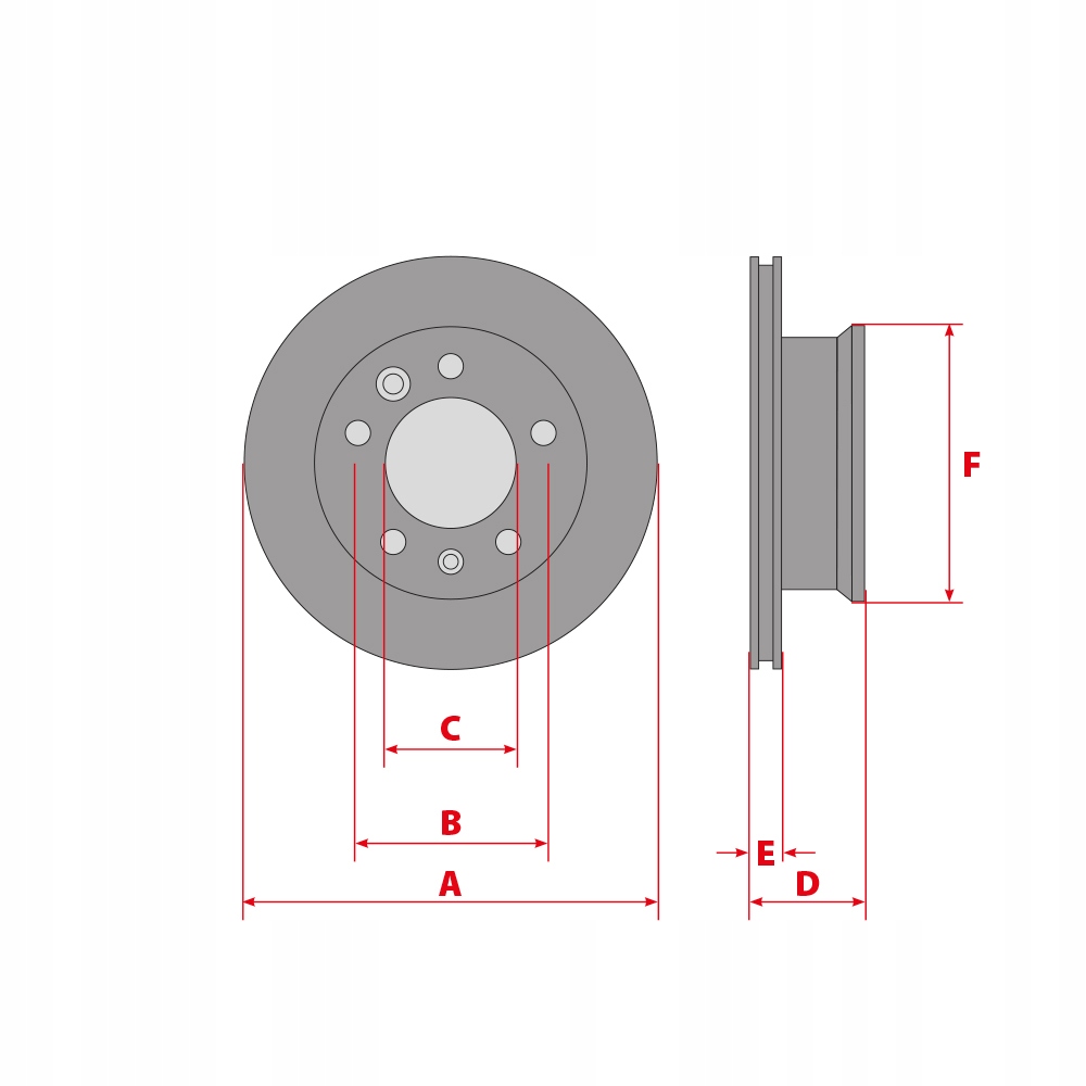 KLOCKI TARCZE 238mm DO KUBISTAR RENAULT KANGOO I Strona zabudowy przód
