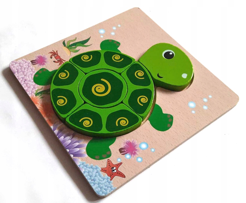 

Układanka drewniana puzzle Żółw