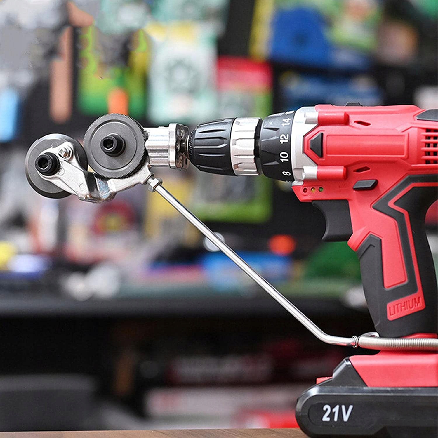 ADAPTER KOŃCÓWKA NA WIERTARKĘ ELEKTRYCZNA DO CIĘCIA METALU STAL BLACHY Marka inna