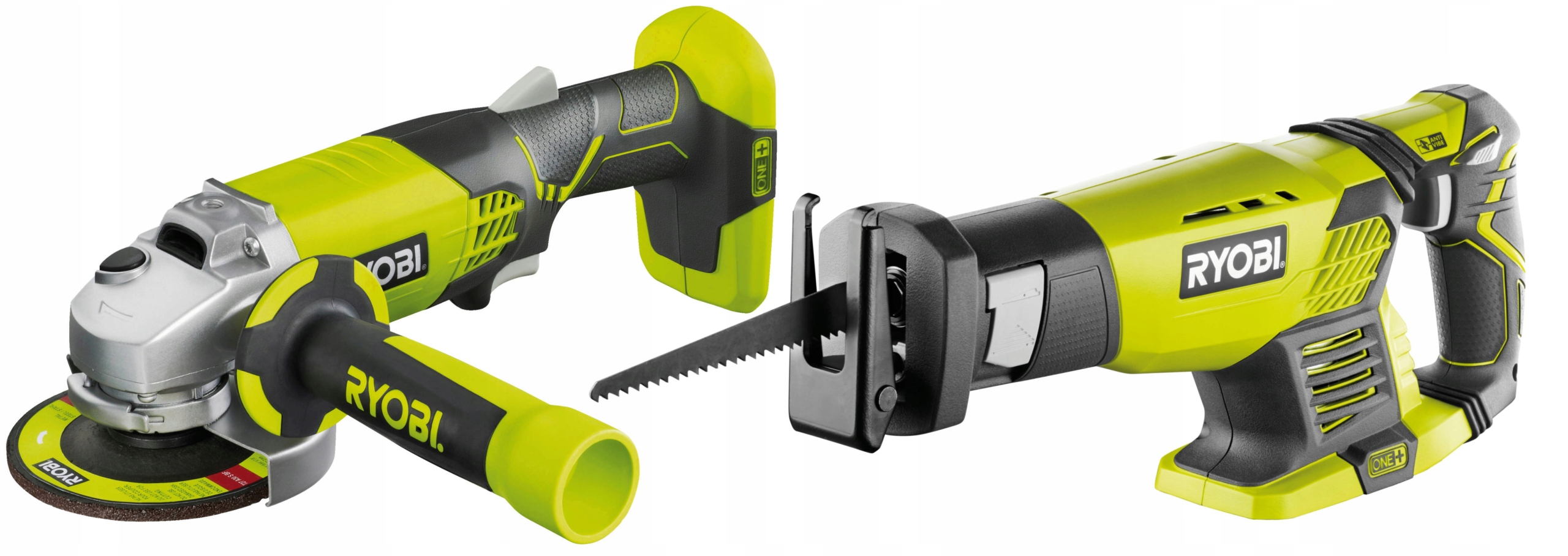 RYOBI SZLIFIERKA KĄTOWA 115mm R18AG +PIŁA SZABLASTA RRS1801M AKUM 18V Rodzaj szlifierka kątowa