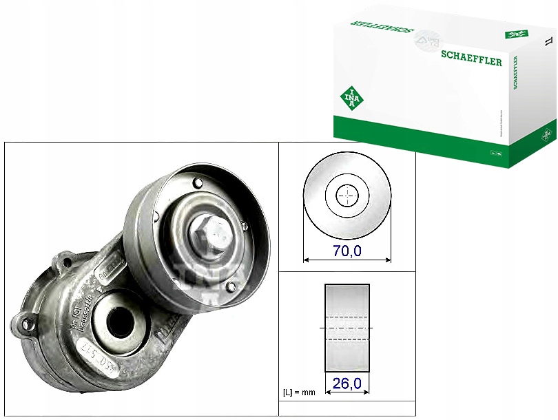 534 0448 - НАТЯГУВАЧ КЛИНОВОГО РЕМЕНЯ WIEL. CHRYSLER 2,5 2,8 CRD