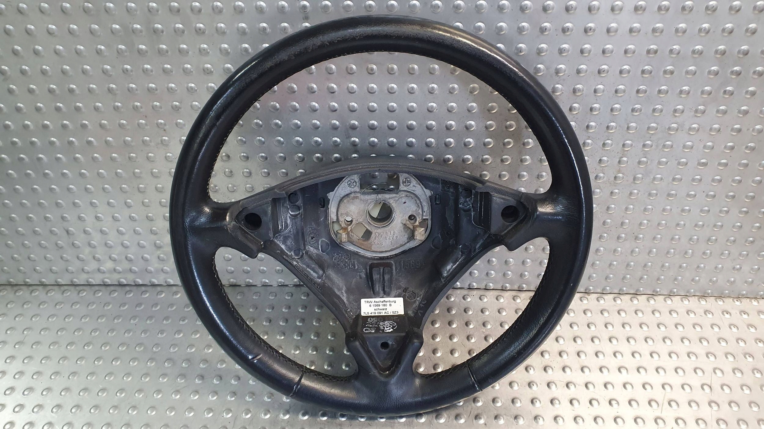 steering wheel, leather PORSCHE CAYENNE and 7L5419091AC 02