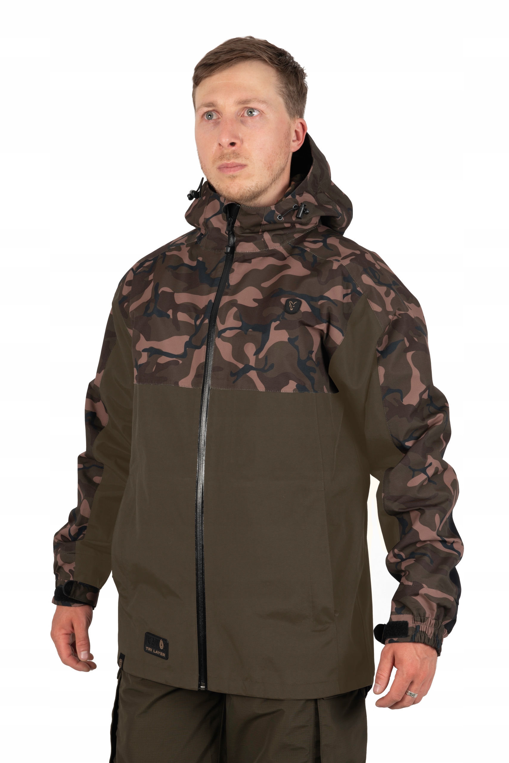 Fox Bunda Aquos Tri Layer Std Khaki Camo velikost M