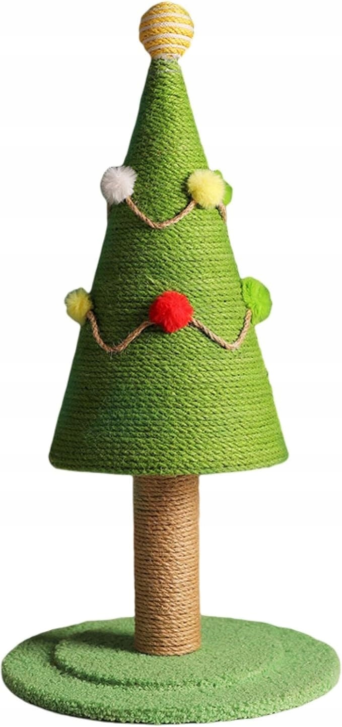 Levně vánoční škrabadlo pro kočky stojící vánoční stromek sisal zelený dárek pro kočky:)