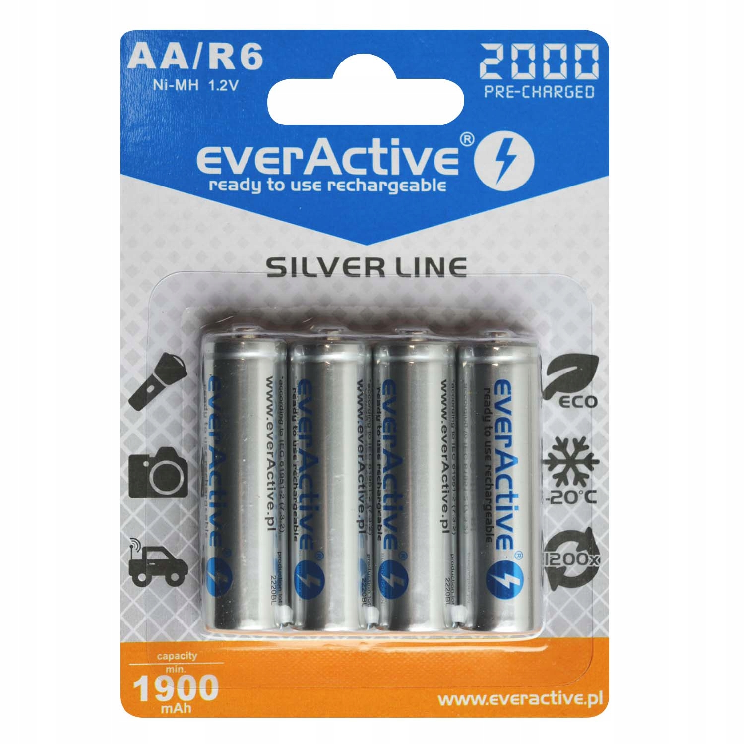 EVERACTIVE NI-MH AA/R06 2000mAh akumulatorki 4szt