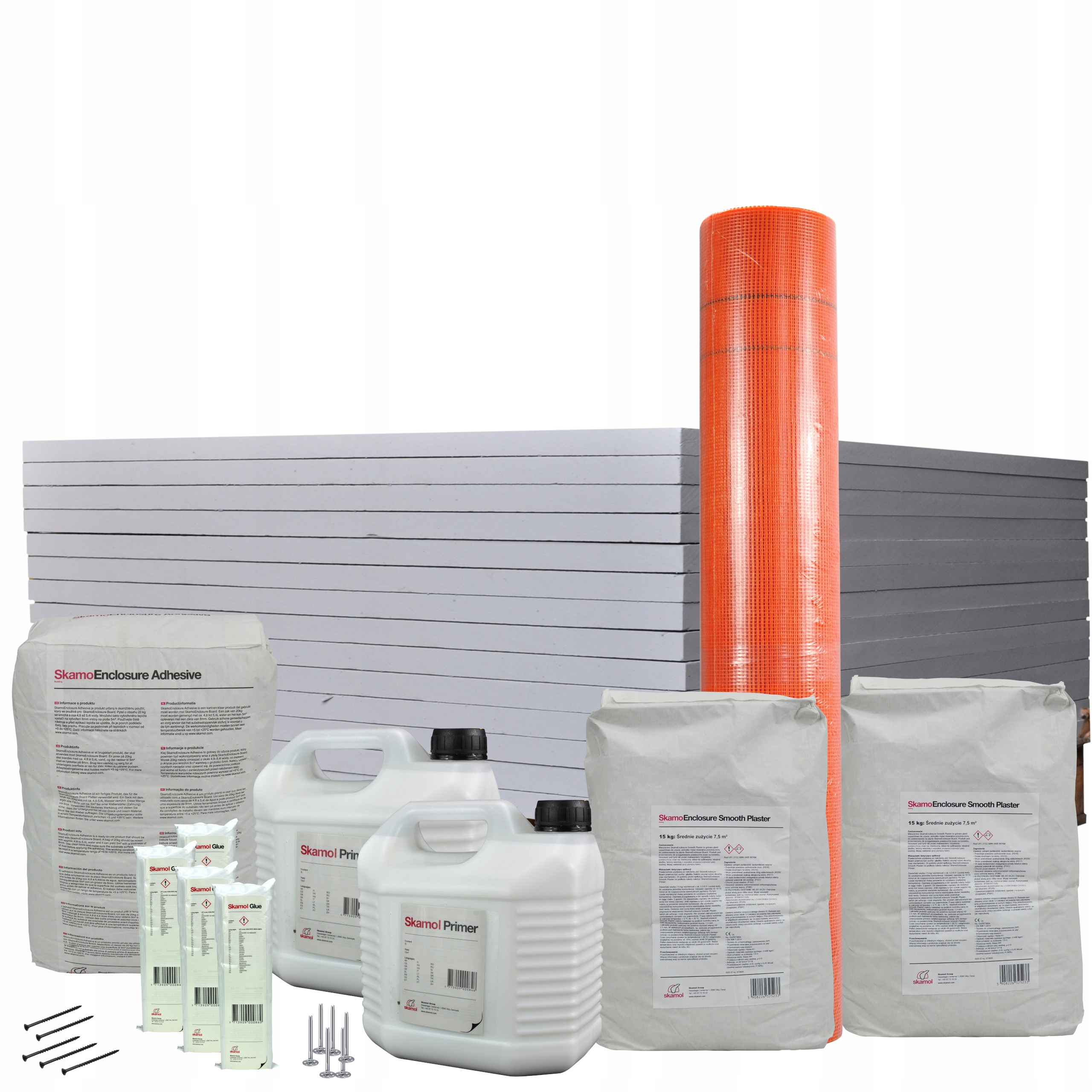 System zabudowy kominków Skamol 22 płyt 30mm do kominka Oryginalna Chemia