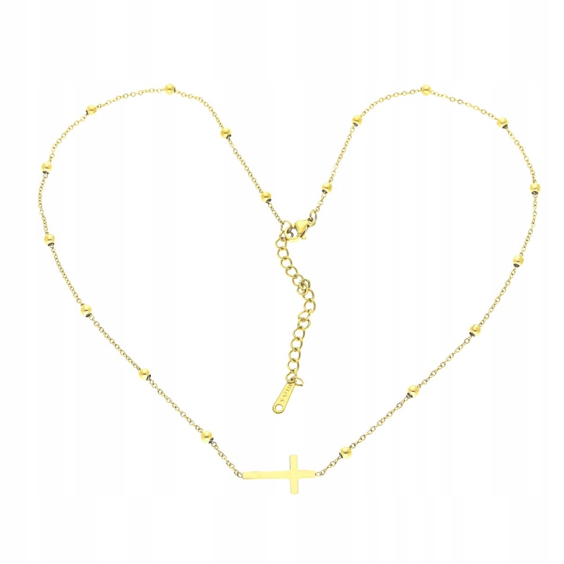 

Złoty łańcuszek naszyjnik stal chirurgiczna