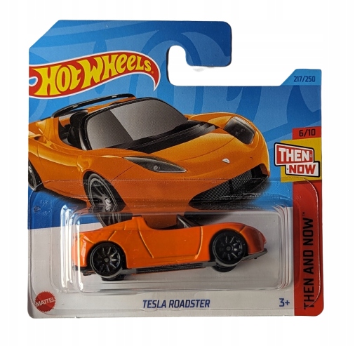 HOT WHEELS - Tesla Roadster Pomarańczowy NOWY