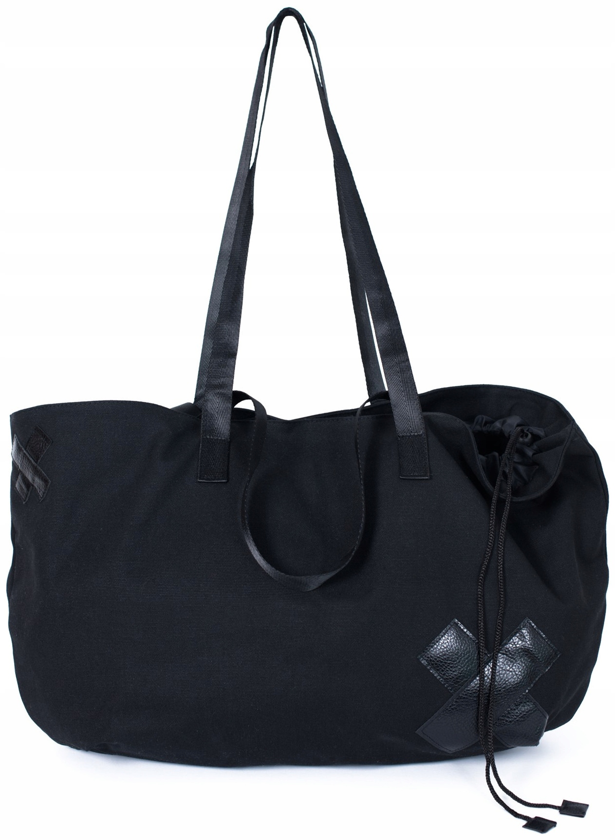 Městská taška Japanese XXL přes rameno velká casual, prostorná, stylová, černá