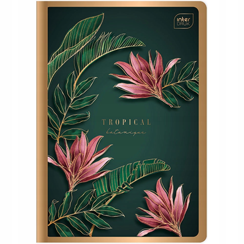 

Zeszyt A5 96 kartek Kratka Metalic Gold Interdruk