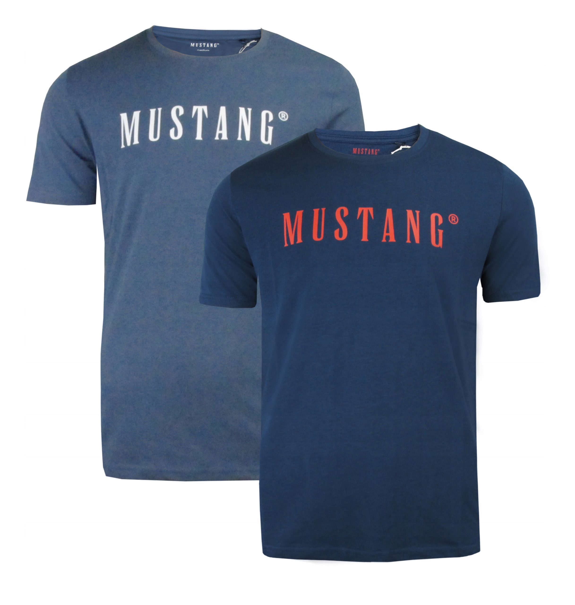 Mustang Koszulka Męska Bawełniana T-shirt Zestaw 2 sztuki rozm. L