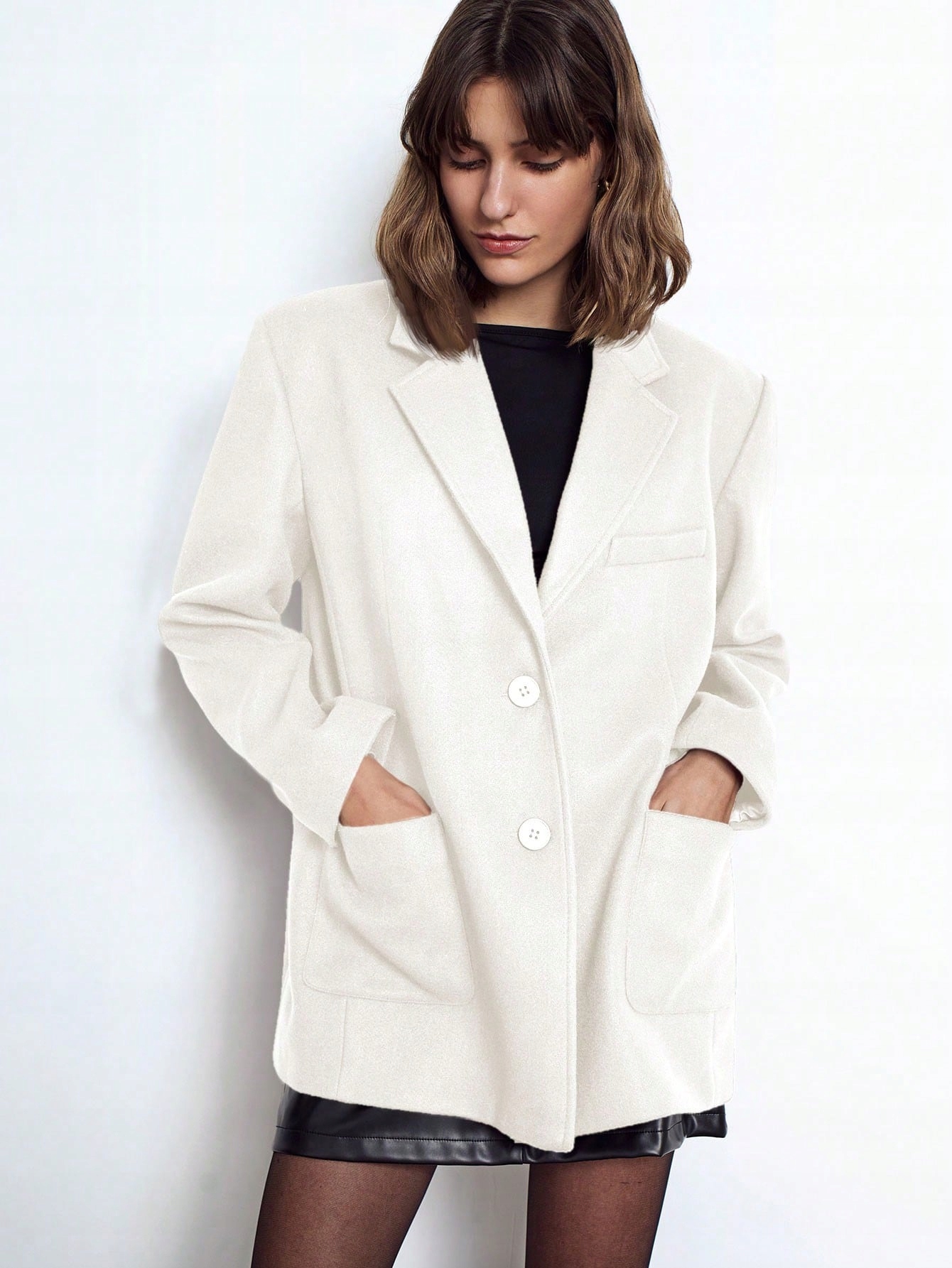 Sako Dámské Elegantní Stylové Módní Meruňkové Shein XL 42