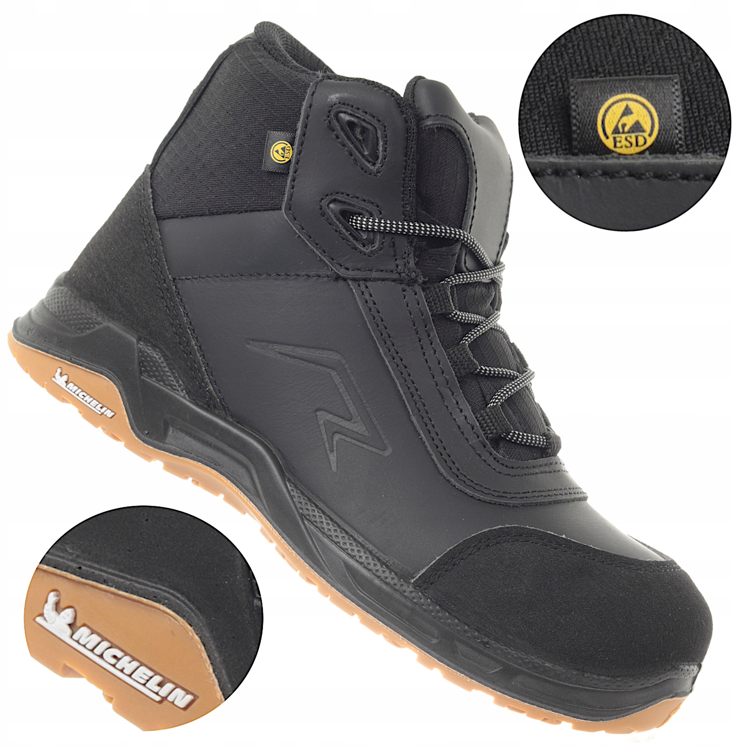 Buty robocze męskie S3 Talan Michelin Hro Esd antyprzebiciowe ze skóry 40