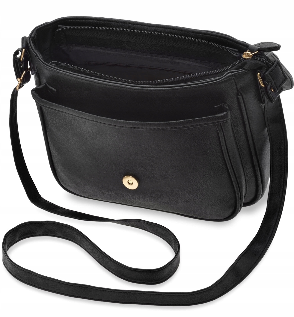 PIĘKNA TOREBKA DAMSKA NA RAMIĘ LISTONOSZKA A5 SKÓRA PASEK MIEJSKA TORBA Kod producenta 5902734961112