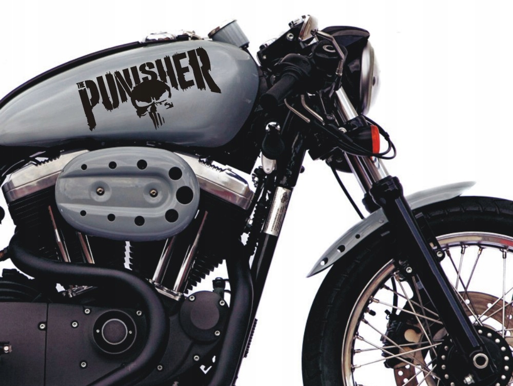PUNISHER NAPIS 20x10cm Naklejka TUNING 327 Producent inny