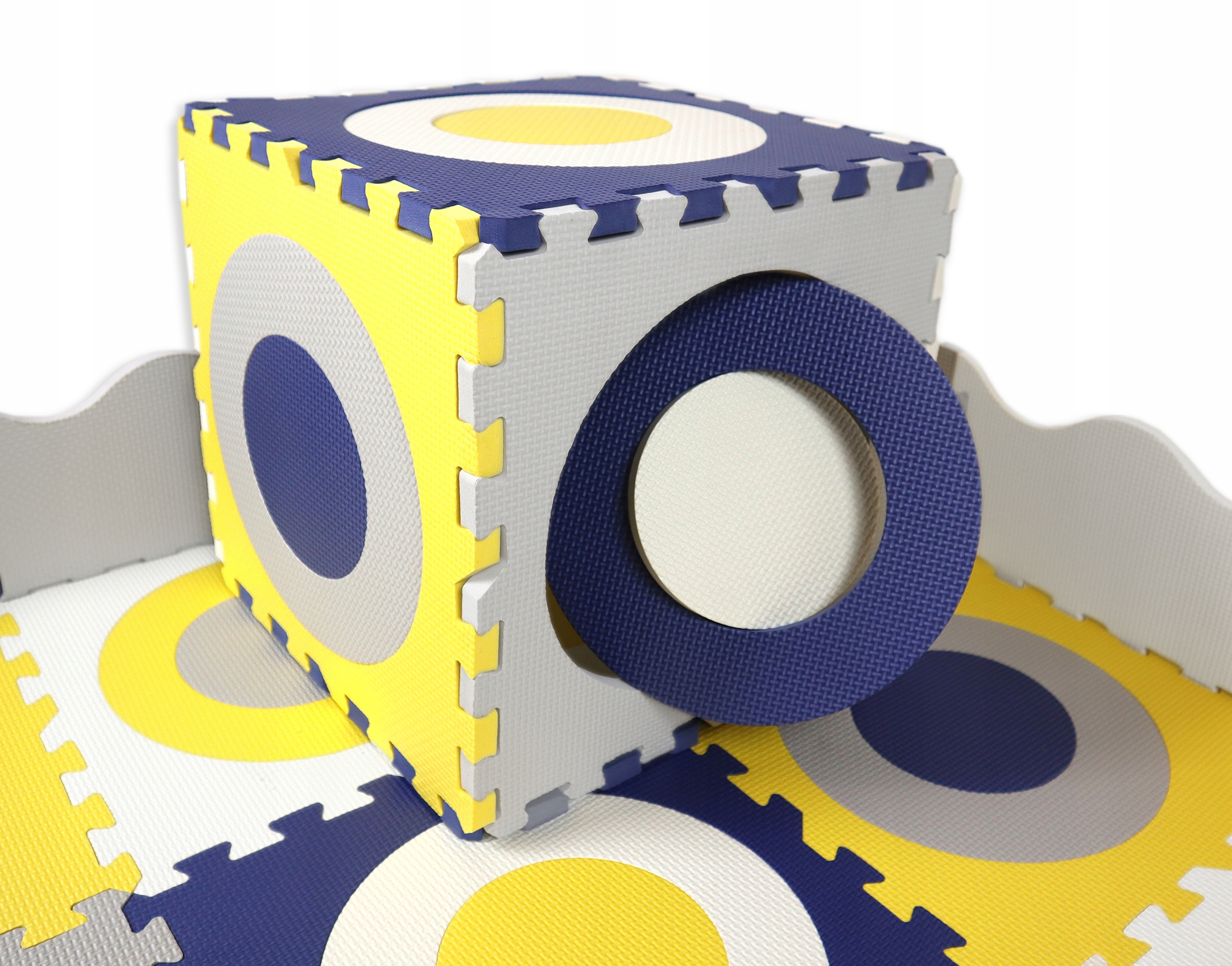 MATA piankowa puzzle EDUKACYJNA XXL 151x151cm KOJEC gruba SKŁADANA elementy Wiek dziecka 0 +