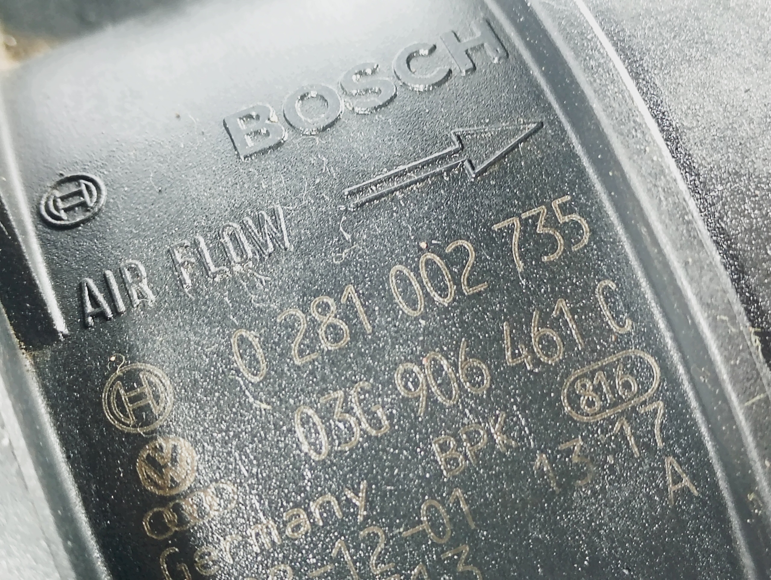 flow meter OE 0281002735 VW Passat B6 05-10