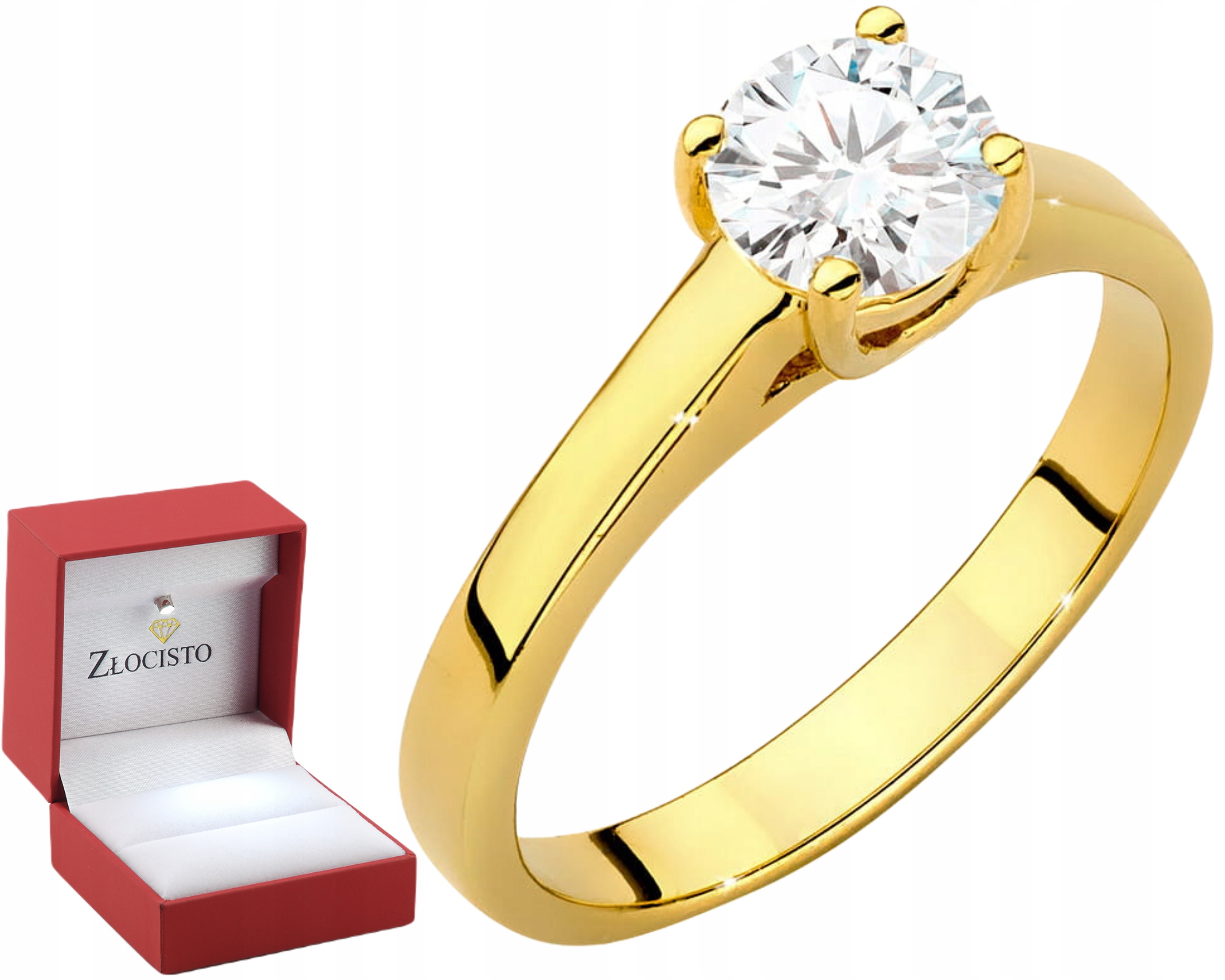 Něžný Zlatý Prstýnek S Laboratorním Diamantem Ryzost 585 Elegance