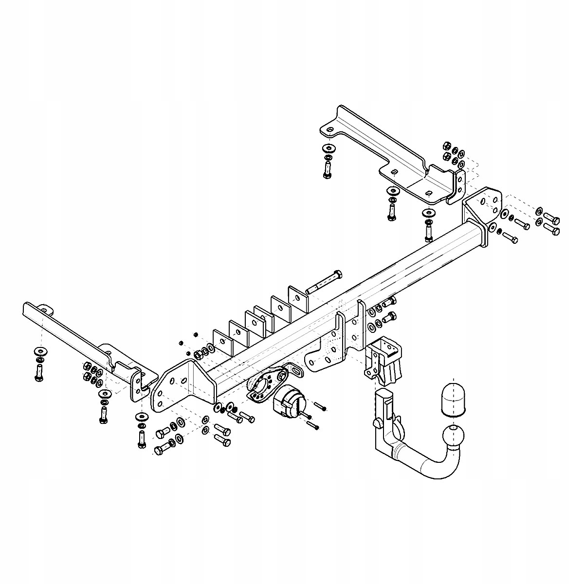 Hak holowniczy Wypinany Honda CR-V RM IV 4 SUV 12-18 MODUŁ 13 PIN GRATIS Producent Steinhof