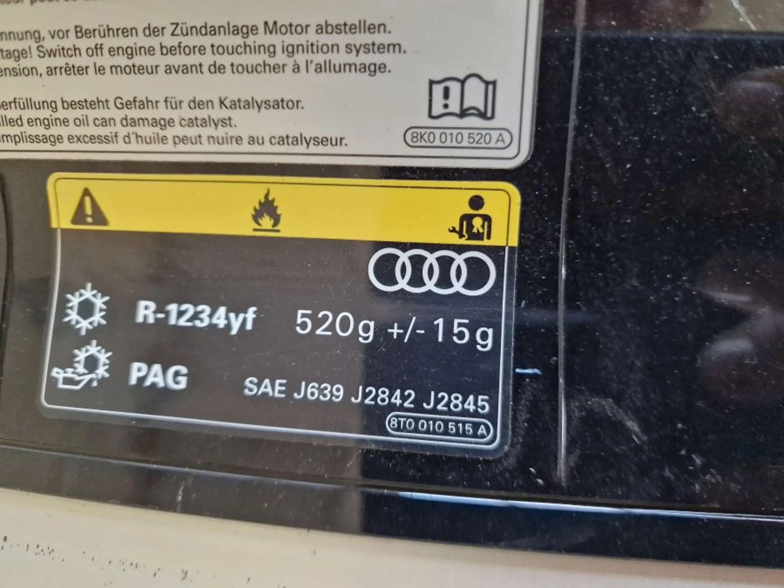 Audi RS3 2020 Atrapy chłodnicy plastic small defect Strona zabudowy uniwersalne