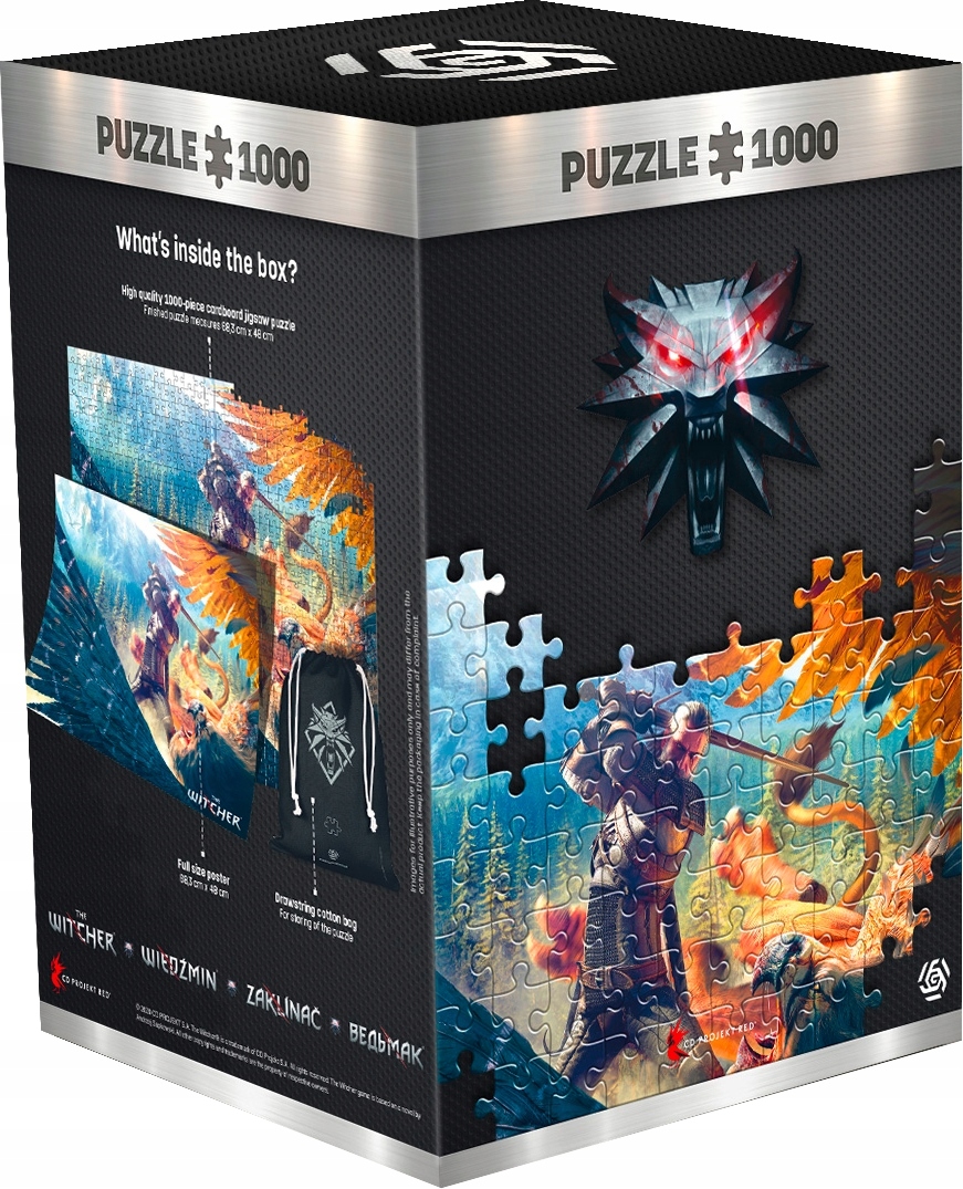 

Puzzle Wiedźmin W Starciu Z Gryfem| 1000 Elementów