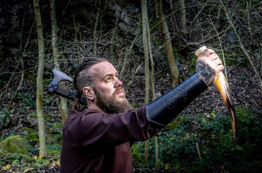 Koszula męska bawełniana wikingowie LARP Rozmiar XL