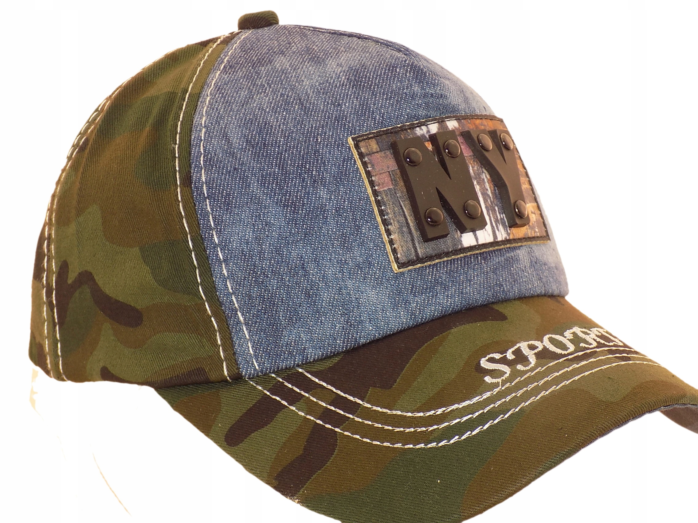 КЕПКА КАМУФЛЯЖ ДЖИНСЫ NY роз. S/M РЕГУЛИРОВКА 3 ЦВЕТА