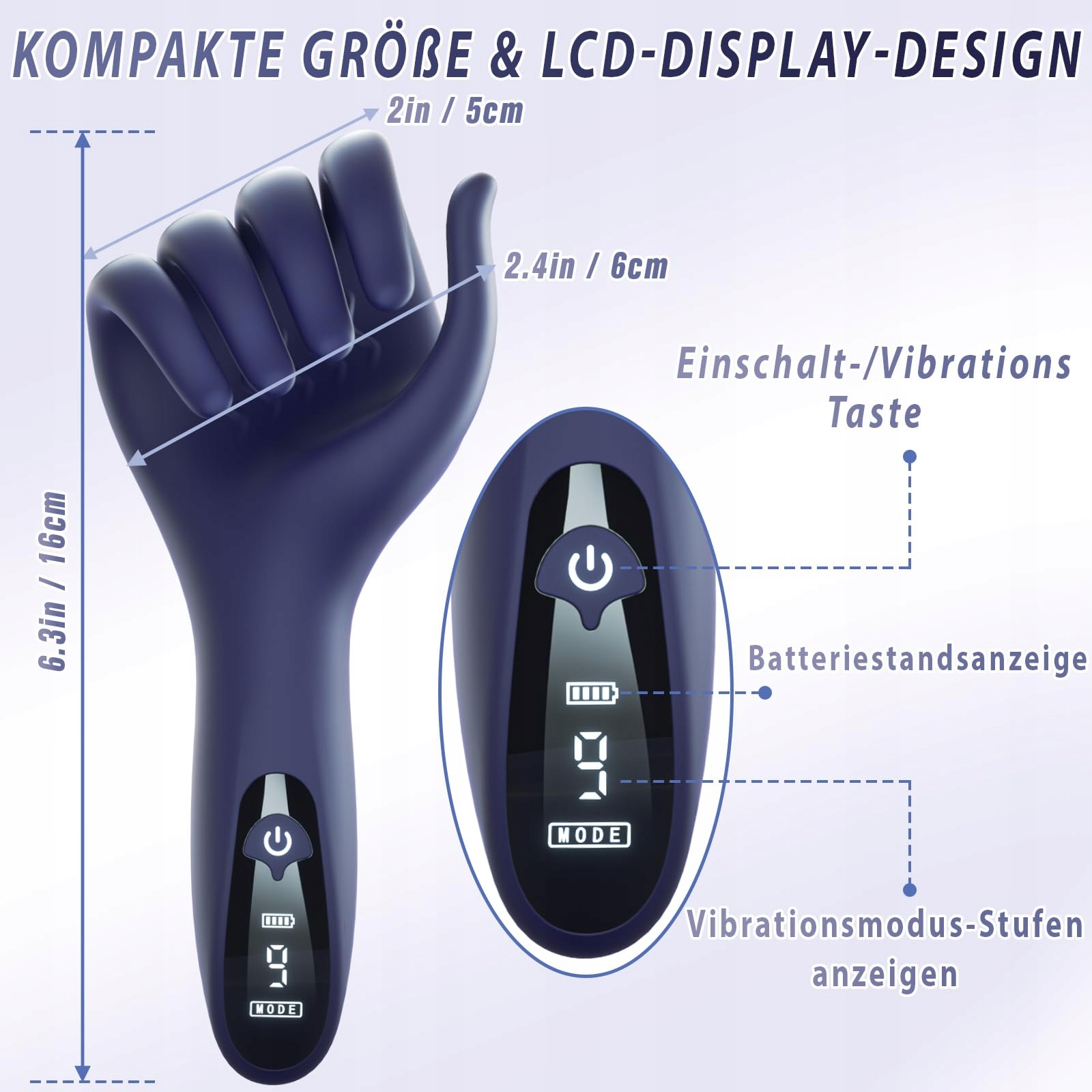 ELECTRISCHE MASTURBATOR Dla Mężczyzn Stymulator Penisa Z LCD I Wibracjami — miniatura 4
