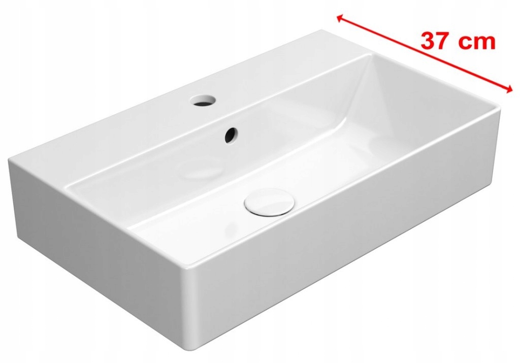 Kube X keramické umývadlo 60x37cm, biela ExtraGlaze (9454111) /po/