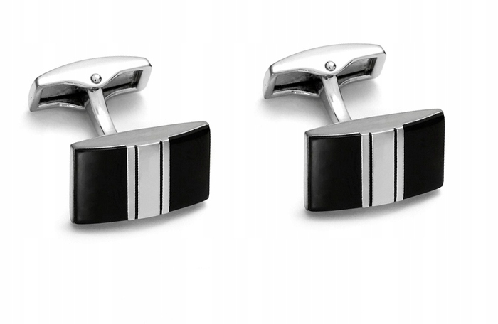 METALOWE Spinki do Mankietów Koszuli PUDEŁKO sk159