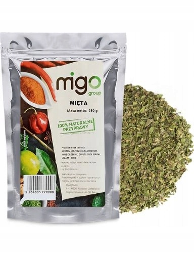 Levně 9 x MIGOgroup, Máta Sušená, přírodní – 250 g – MIGOgroup