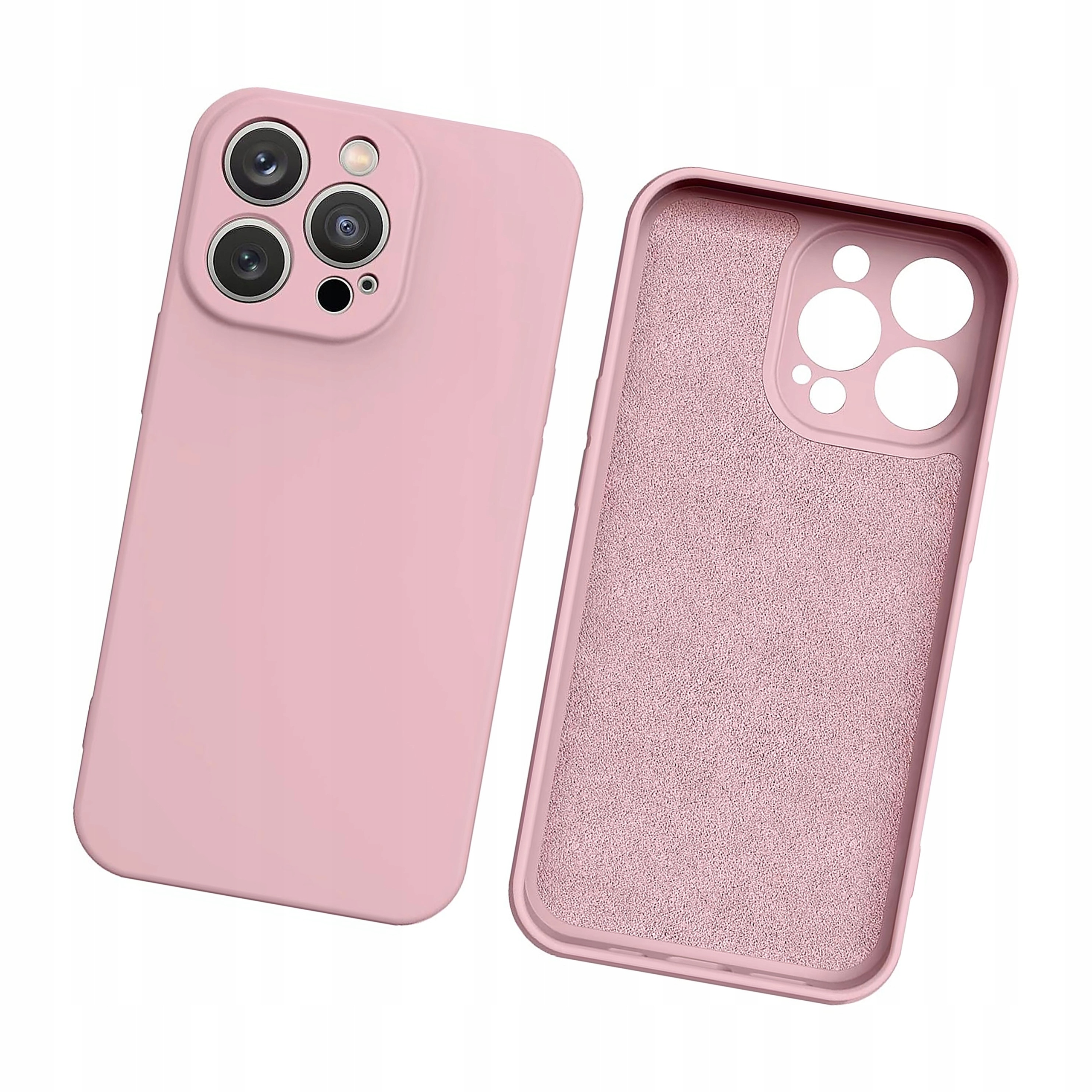 Silicone case etui iPhone 14 Plus silikonowy pokrowiec różowe
