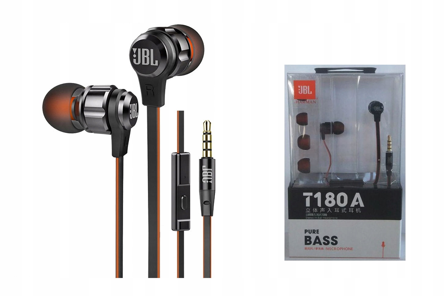 

Jbl T180A Pure Bass Słuchawki Przewodowe