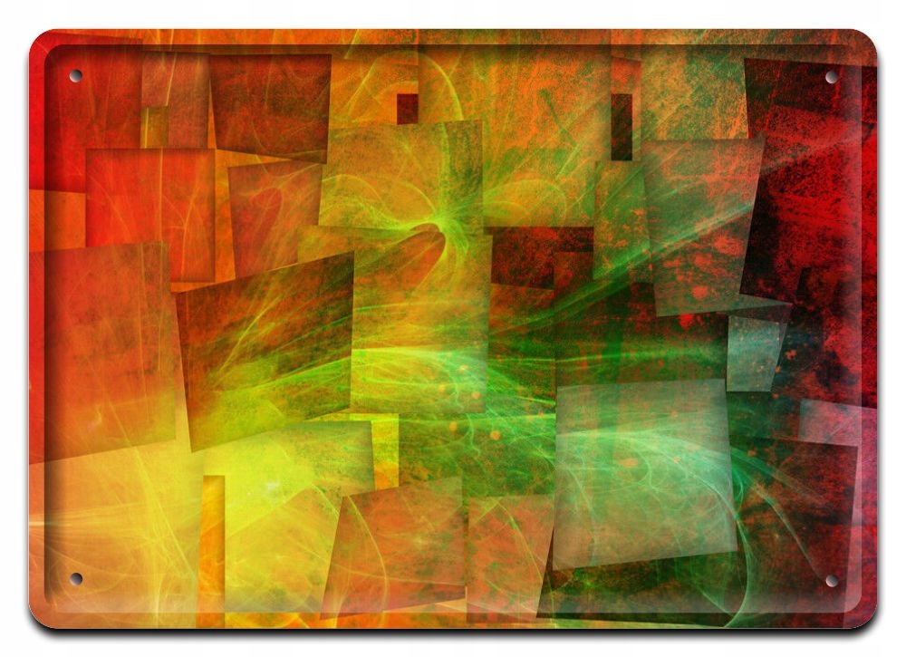 Abstrakcja Plakat Metalowy Obrazek #13917