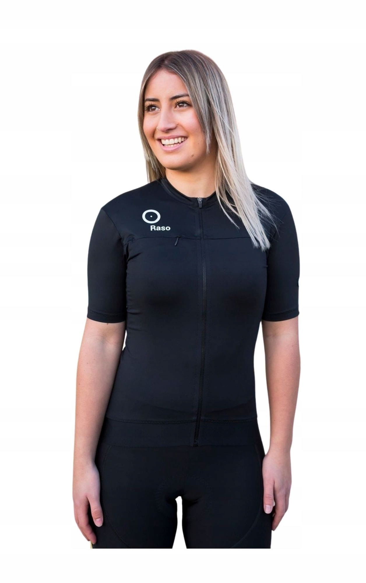 Koszulka kolarska Raso Classic damska czarna XS