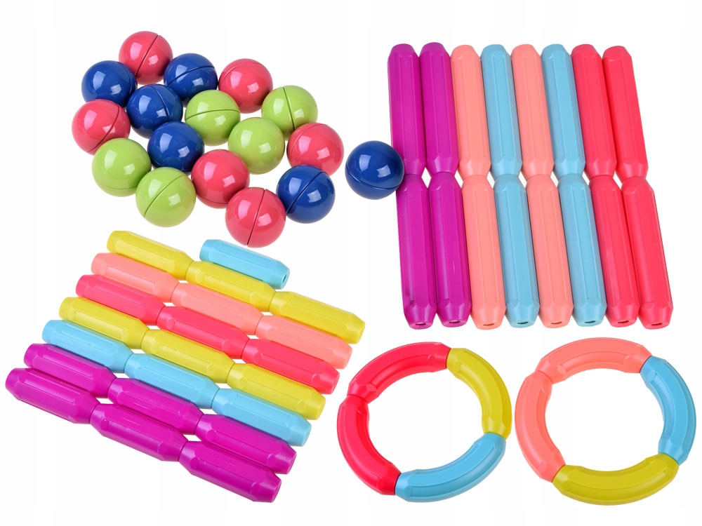 KLOCKI MAGNETYCZNE EDUKACYJNE MAGNETIC STICKS Kod producenta MAG84