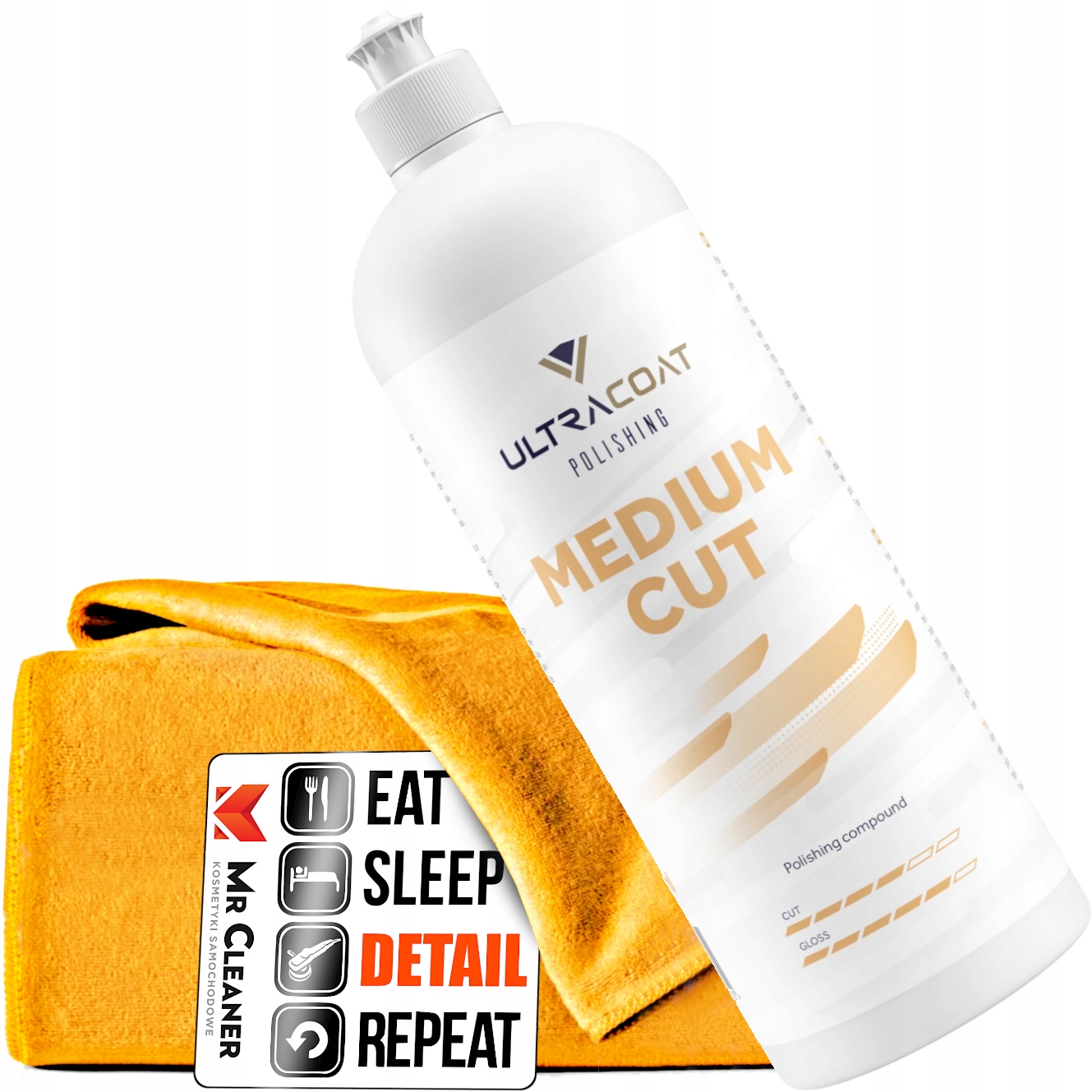 Ultracoat Medium Cut Stredná leštiaca pasta na lakovanie 1000 ml