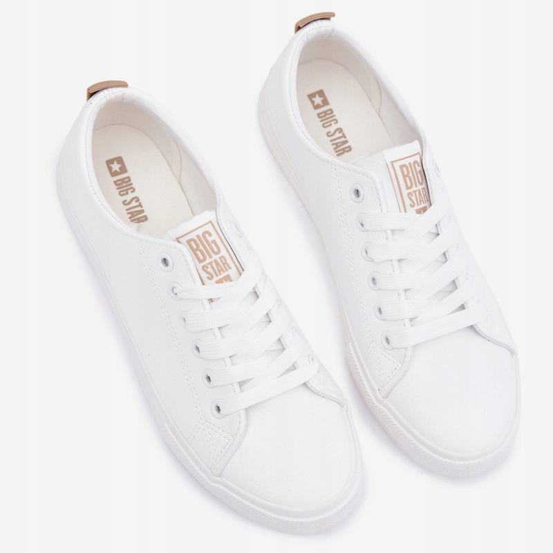 Big Star Dámské Tenisky TT274001 Tenisky Bílé Eko Kůže vel. 40 Dárek
