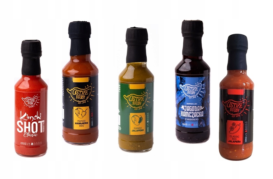 Levně Párty sada omáček iDeALNY 5 ks Ostré Štosy