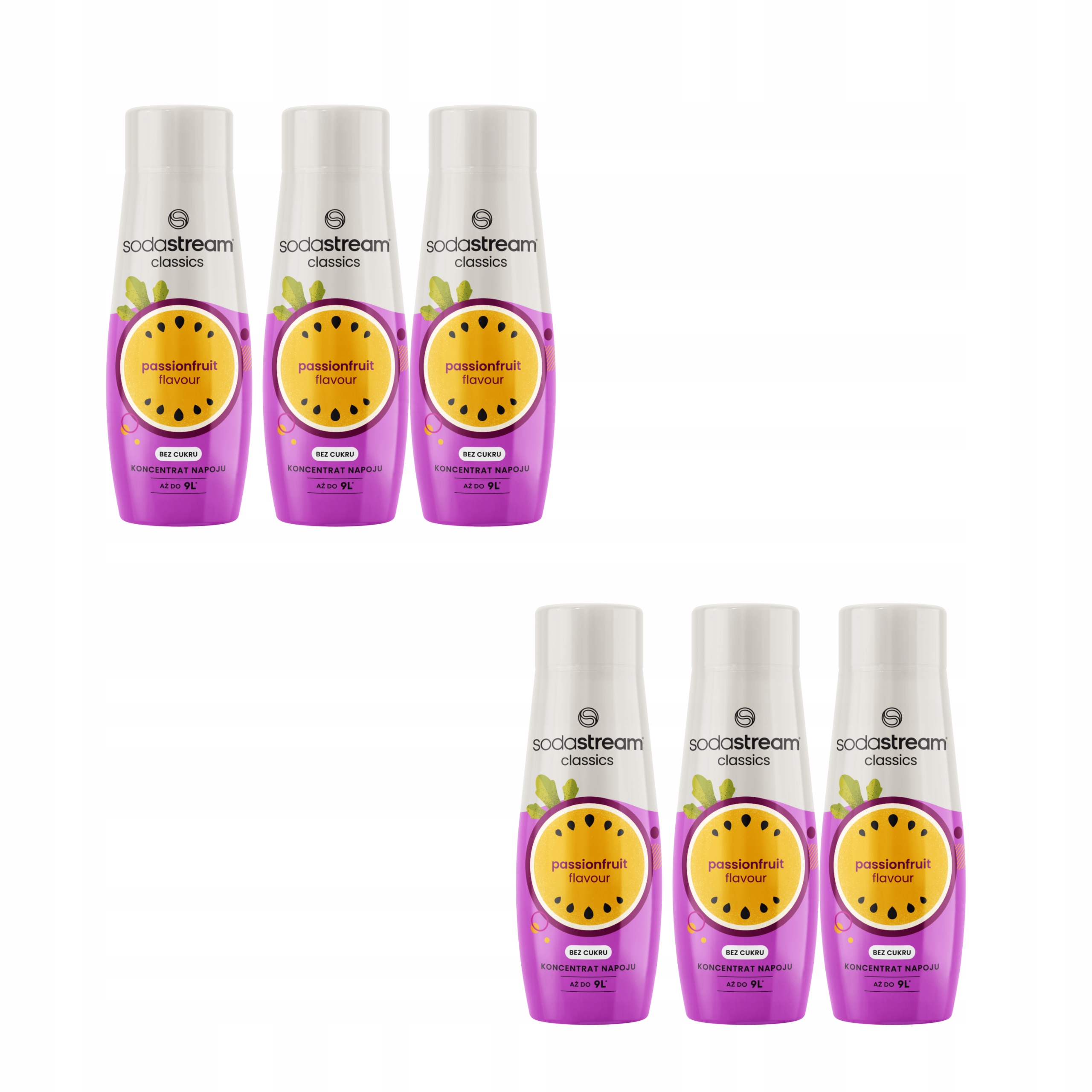 Levně Sirupy pro perlivou vodu Sodastream 6 x Passionfruit příchuť marakuji x6