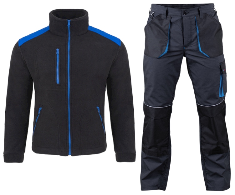 Ubranie robocze SPODNIE BLUZA POLAR KURTKA BHP S