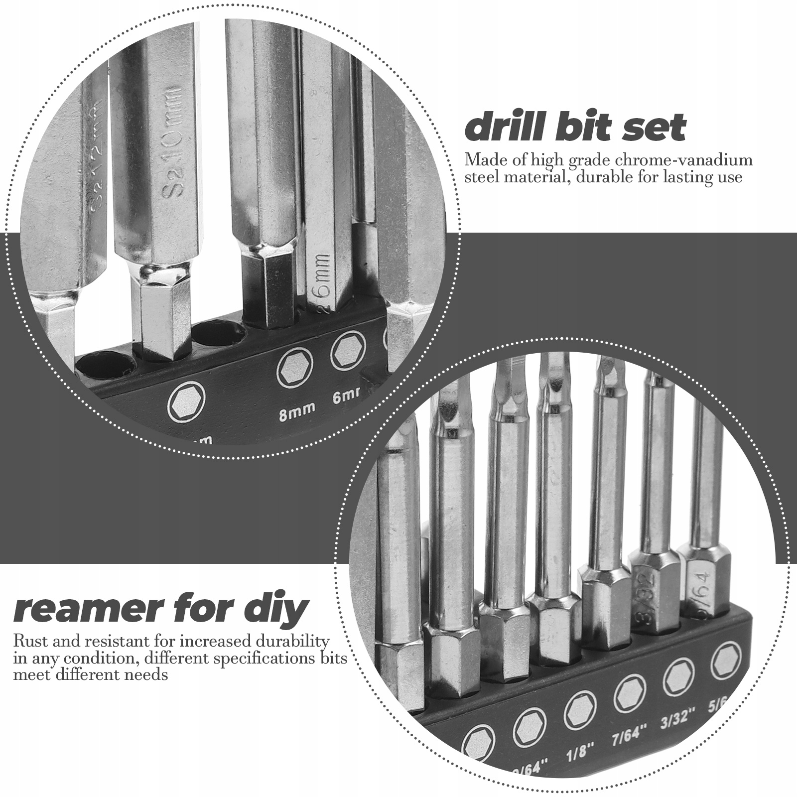 BITY SZEŚCIOKĄTNE WIELOFUNKCYJNE ZE STALI NIERDZEWNEJ Marka bez marki