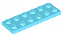 

Lego 3795 Śr lazur 2x6 plate płytka Nowy 1szt
