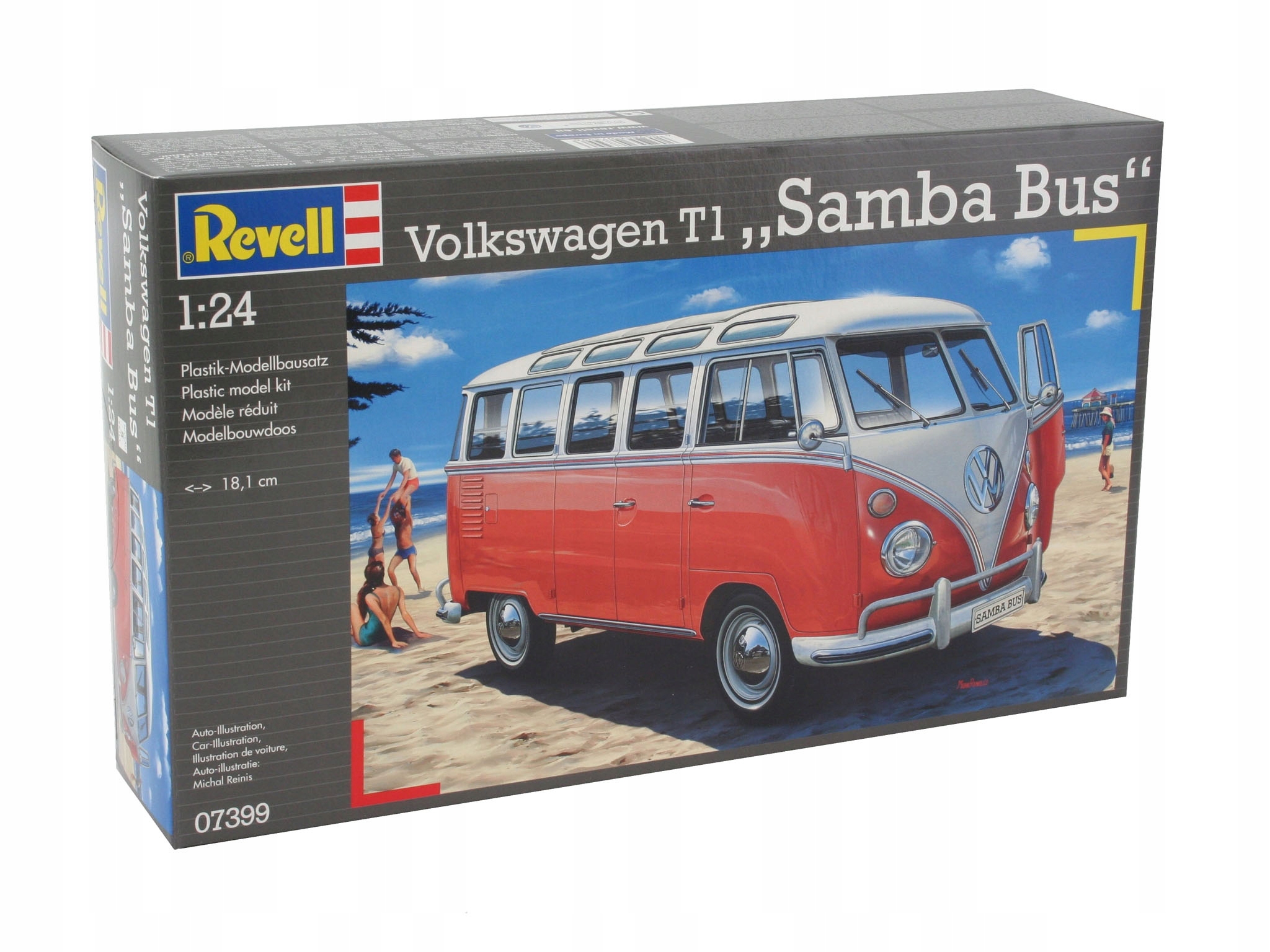 Model Ke Slepení Revell Vw T1 Samba Bus 1:24