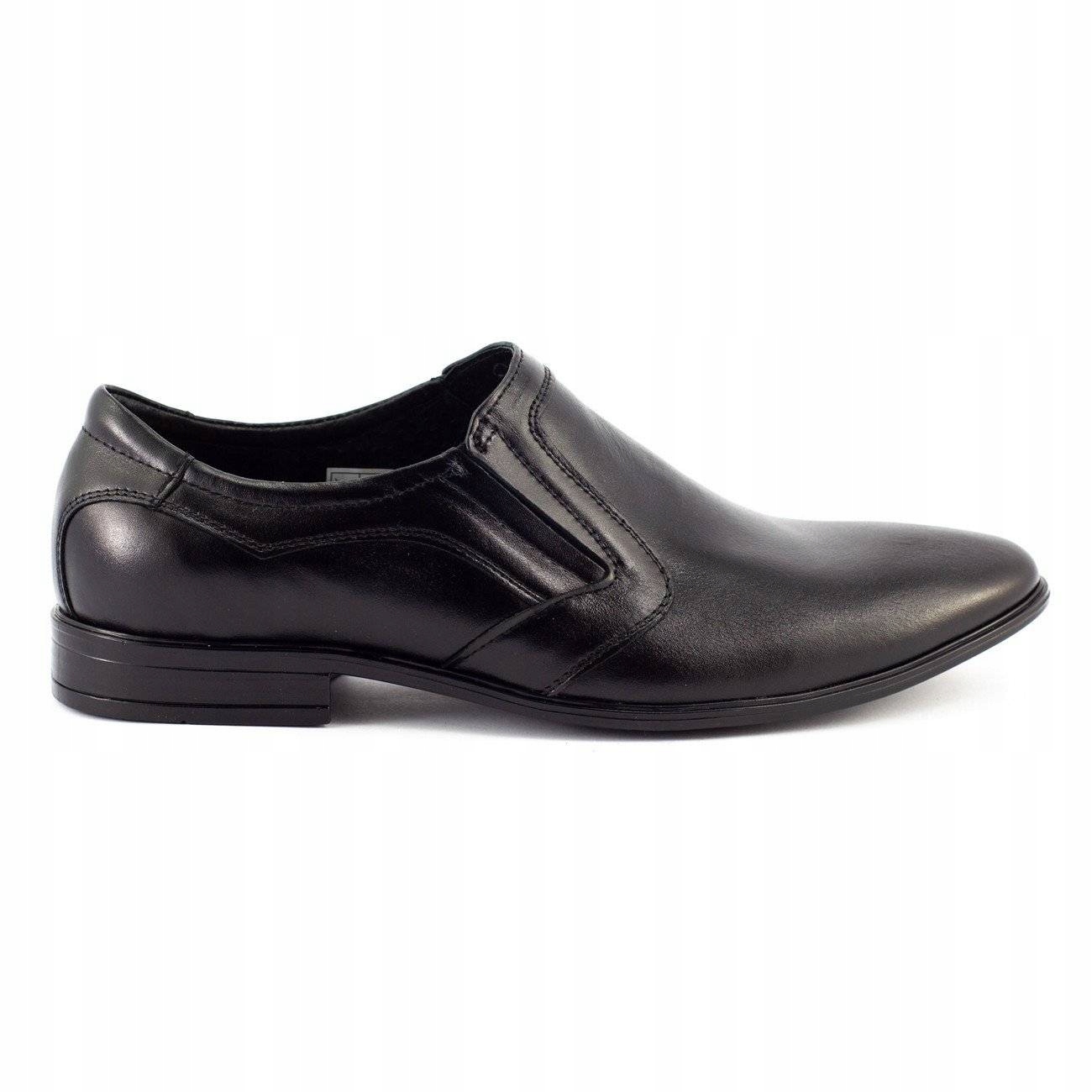 

Buty Wizytowe Męskie Skóra Polskie 284 Czarny 45