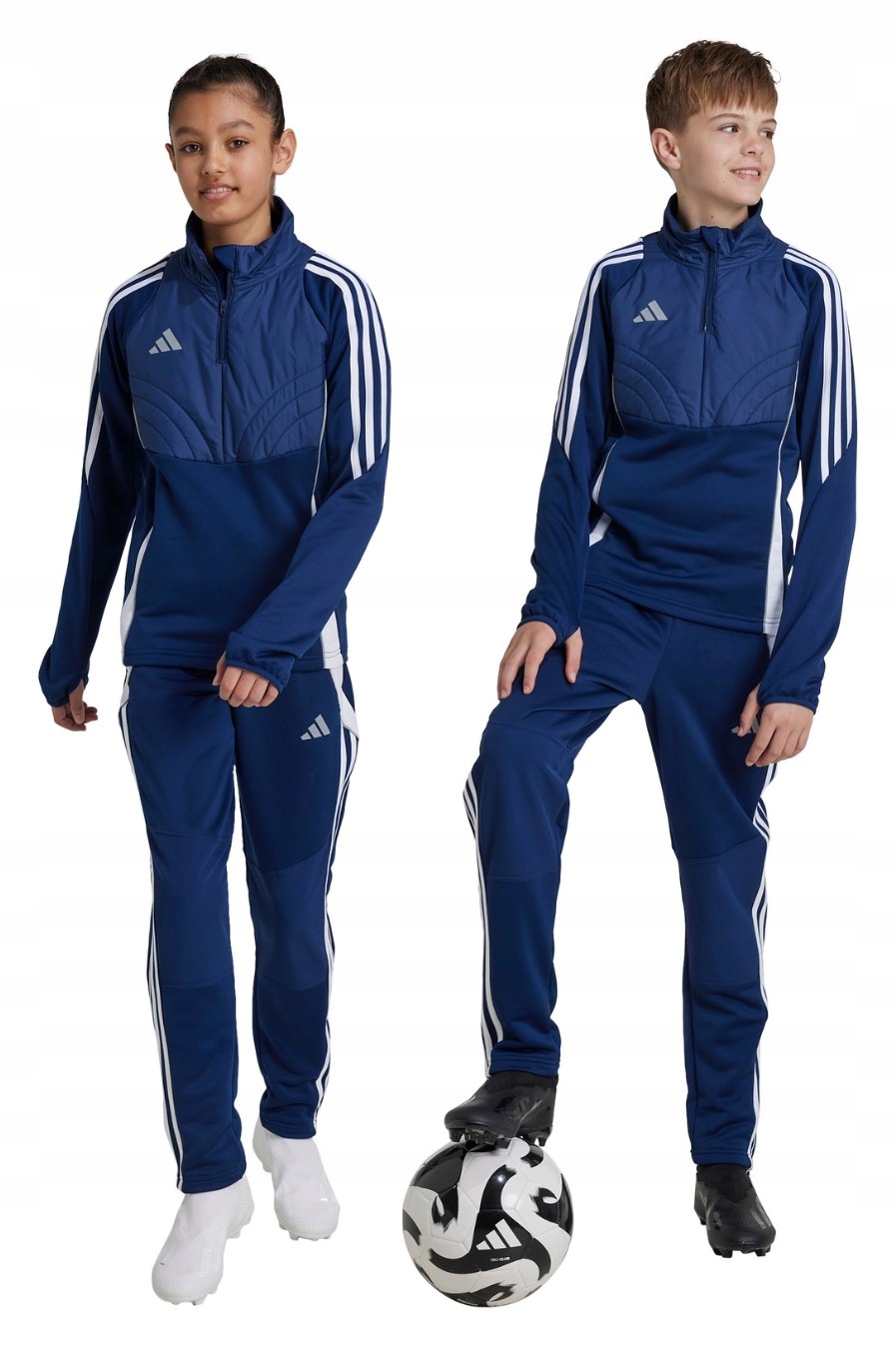 Kalhoty Adidas Teamwear Pro Děti Tiro 24 Winterized modré vel. 164 cm