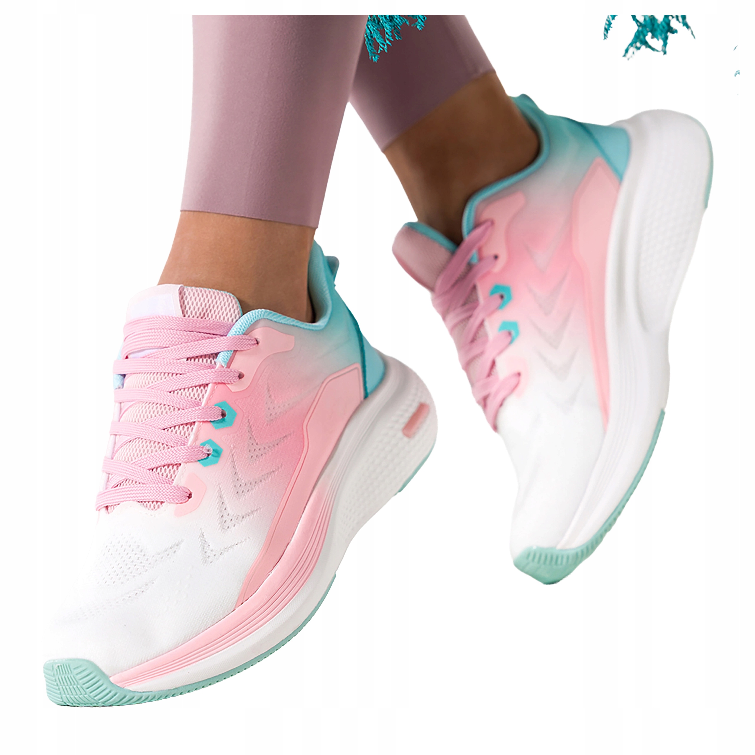 Vícebarevné dámské tenisky na platformě, sportovní šněrování, velikost 38