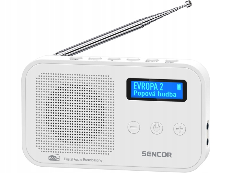 Radio Sencor Srd 7200 Białe Dab+ Rds Bt 5.0