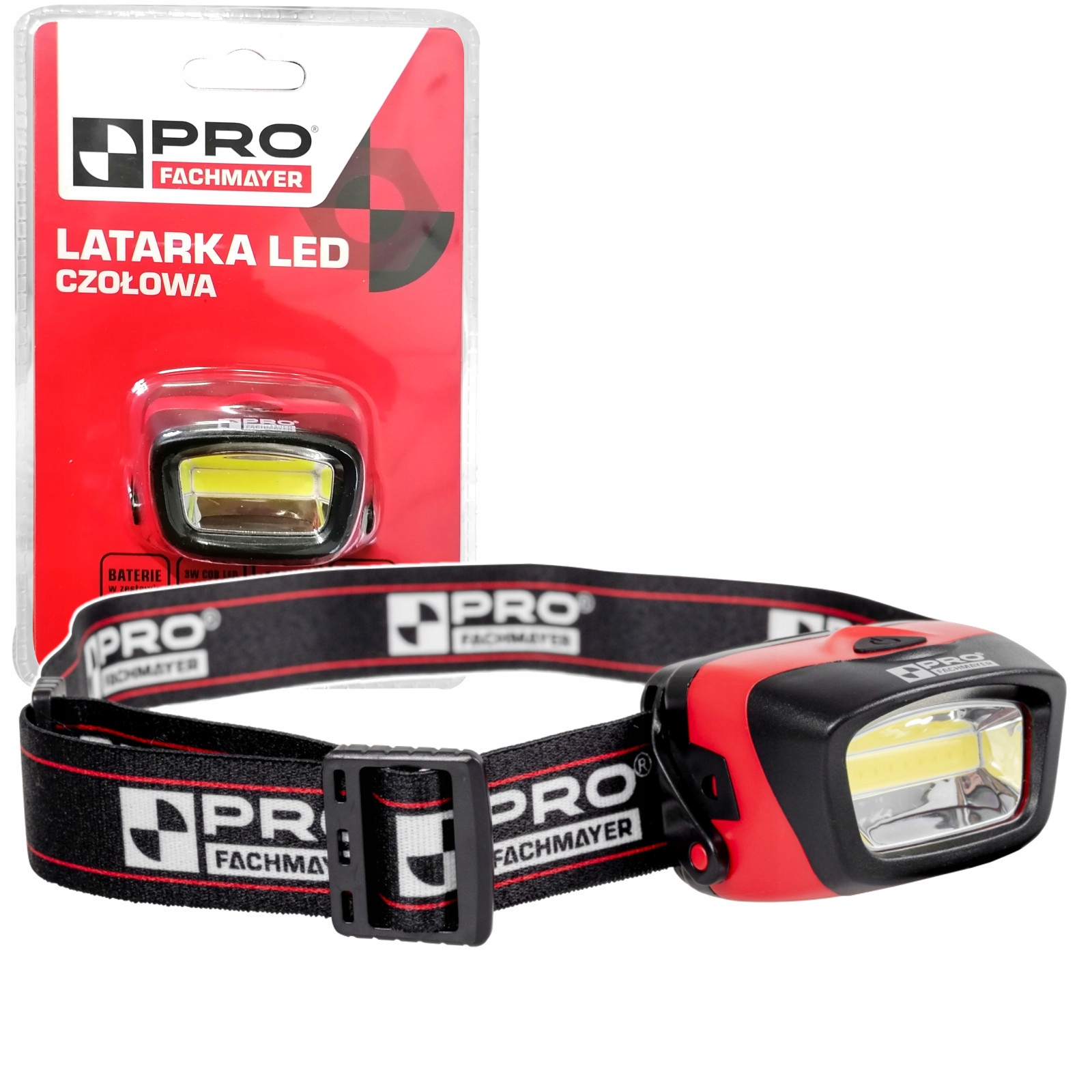 

Latarka Czołowa Led Latarka Pro 120LM Cob Led 3W